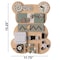Shpilmaster Sensory Bear Shaped Learning Toddler Busy Board for Playroom, Preschool, and Doctors' Office, Green QI004594.GN - alternate 2